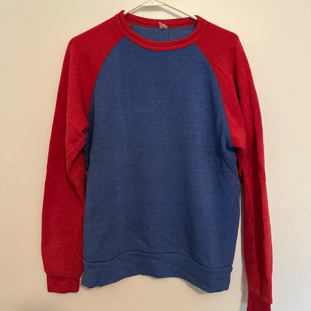 Raglan Style Crewneck Sweatshirt
